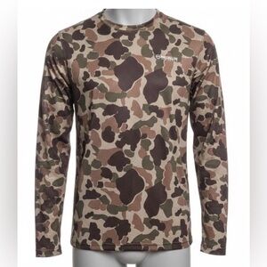 Magellan Hunt Gear Camo Performance Shirt Men’s L Long Sleeve Waffle Tech Duck